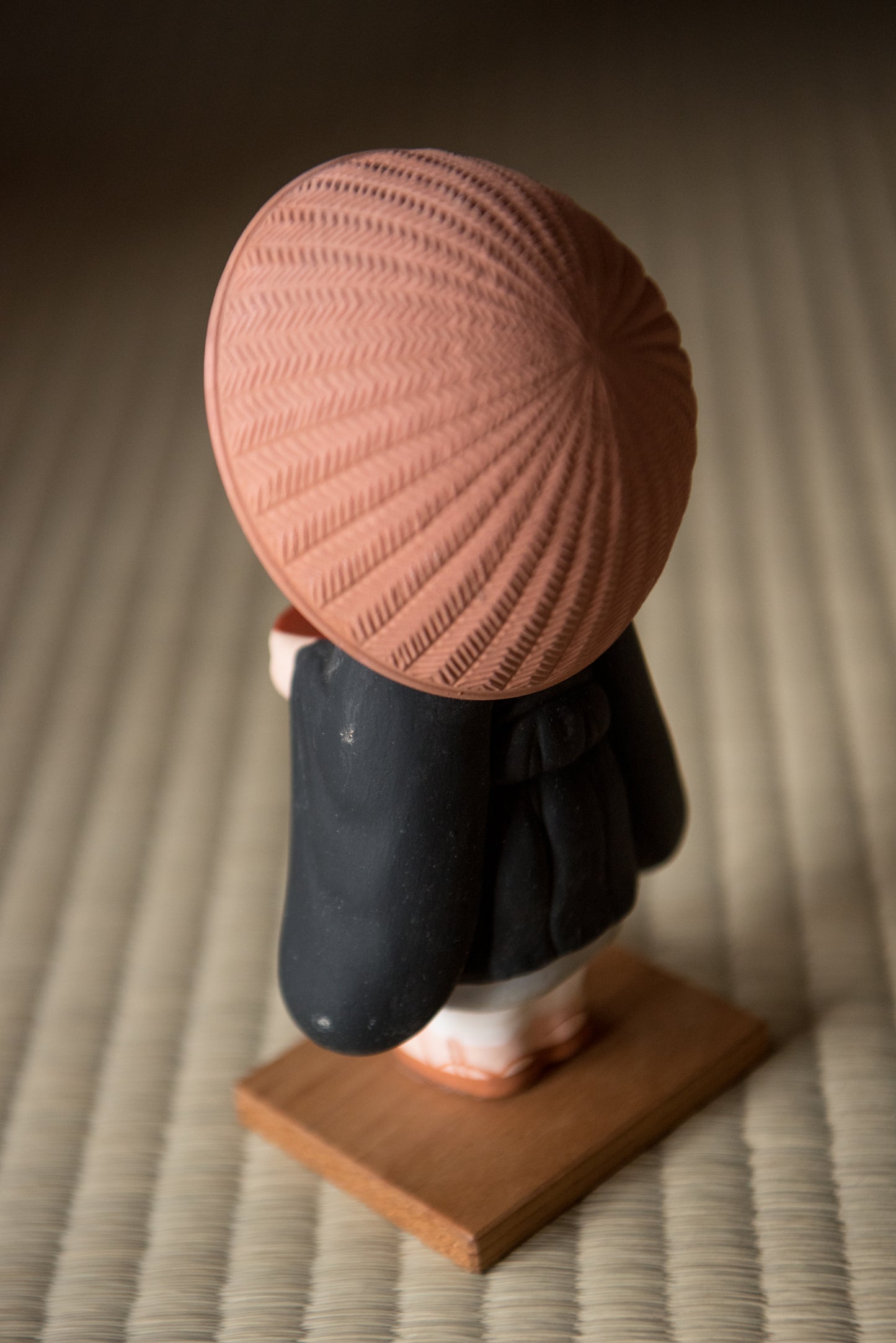 Vintage Japanese Ceramic Buddhist Pilgrimage Figurine