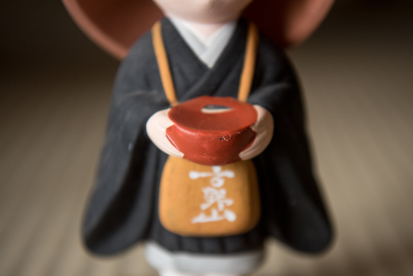 Vintage Japanese Ceramic Buddhist Pilgrimage Figurine