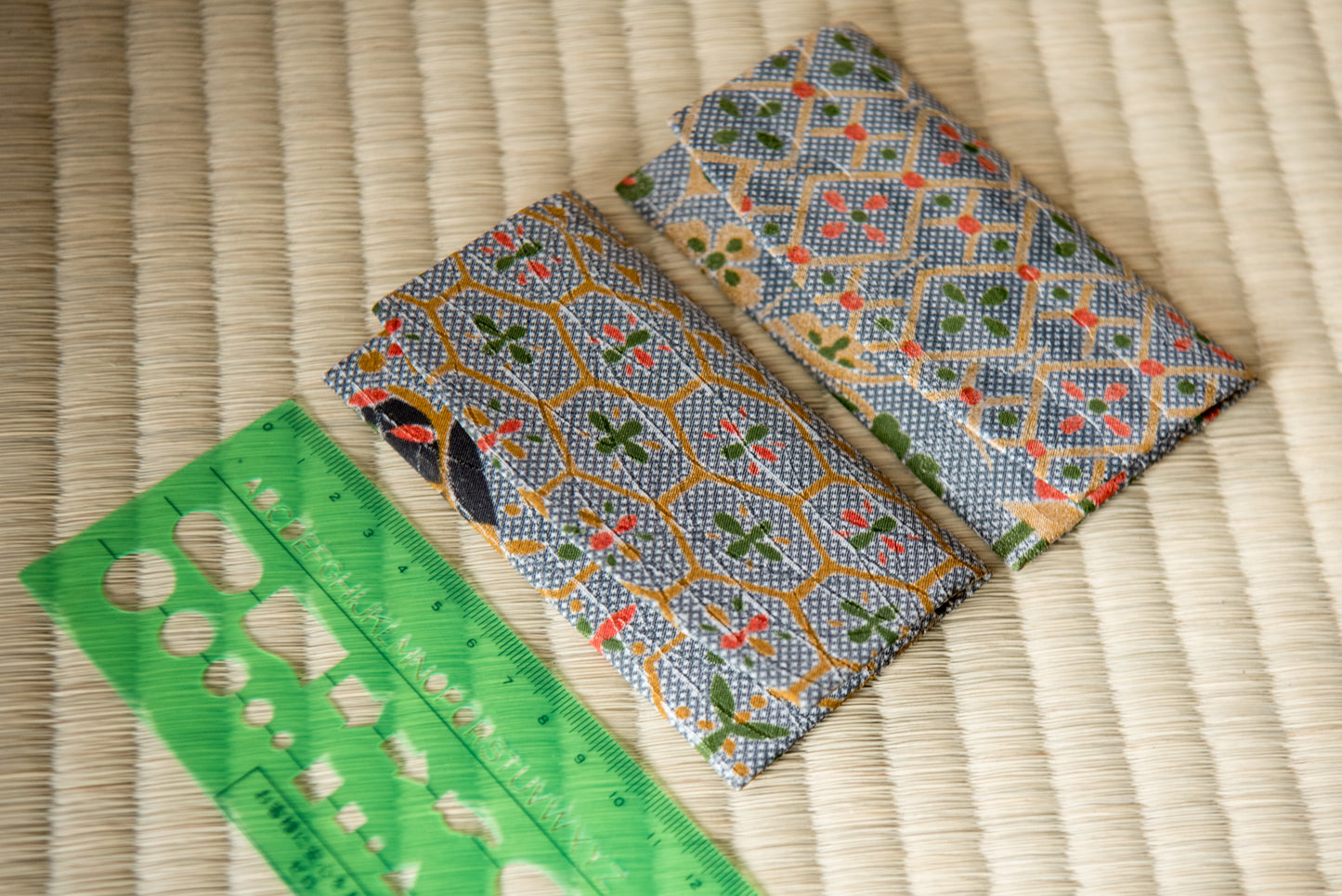 Vintage Japanese Fabric Wallets, set of 2