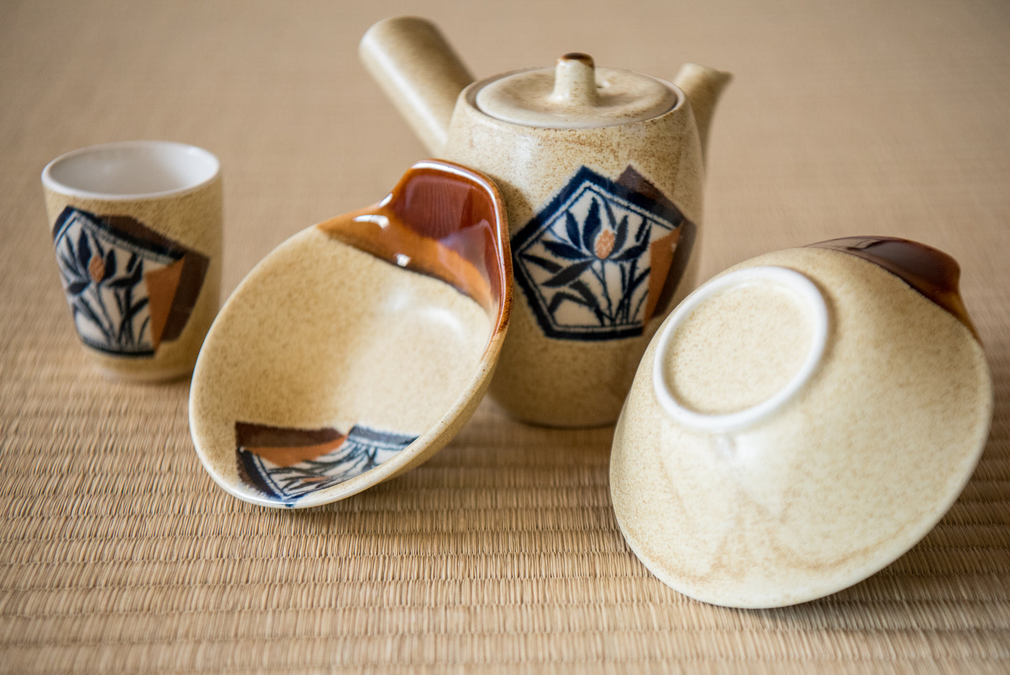 Vintage 17-piece Ceramic Tea & Sake Set