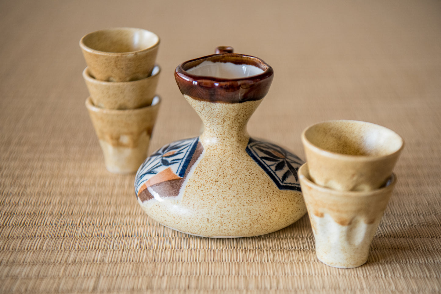 Vintage 17-piece Ceramic Tea & Sake Set