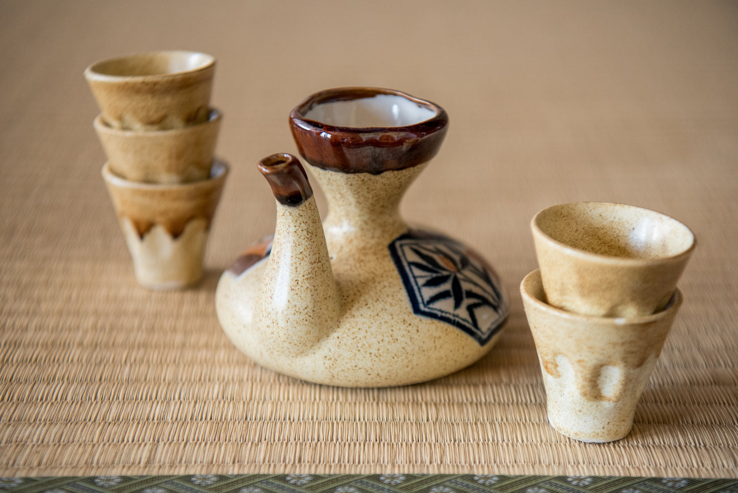 Vintage 17-piece Ceramic Tea & Sake Set